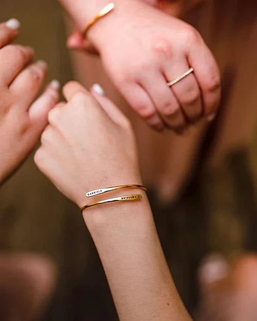 Engraved Adjustable Customised Bangle